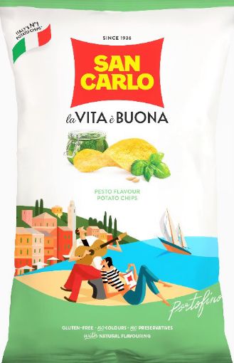 Picture of SAN CARLO POTATO CHIPS PIU GUSTO LIME PINK PEPPER 50G