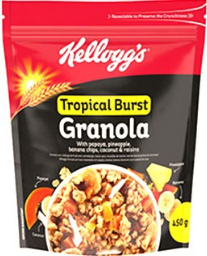 Picture of KELLOGGS GRANOLA TROPICAL BURST 450G