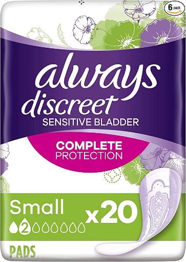 Picture of ALWAYS DISCREET PADS L2 SMALL X20