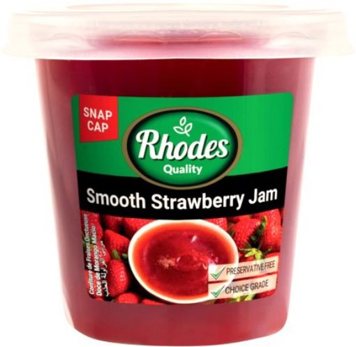 Picture of RHODES STRAWBERRY JAM IN PLASTIC TUB 290G