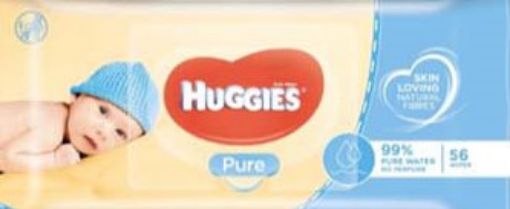 Picture of HUGGIES BABY WIPES PURE X 56