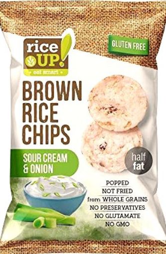 Picture of RICE UP CHIPS CREAM ONION 60G