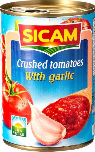 Picture of SICAM CRUSHED TOMATOES WITH GARLIC 400G