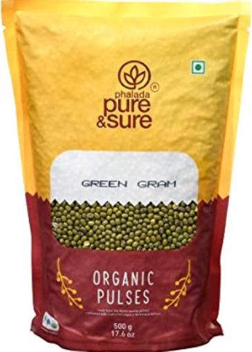 Picture of PURE SURE GREEN GRAM WHOLE 500G