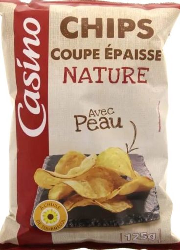 Picture of CO CHIPS COUPE EPAISSE NATURE AVEC PEAU 125G