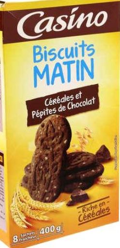 Picture of CO BISCUITS MATIN CEREALES ET PEPITES DE CHOCOLAT 400G