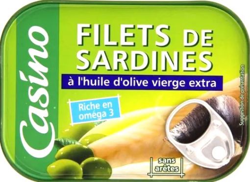 Picture of CASINO FILET SARD HUILE OL 100G