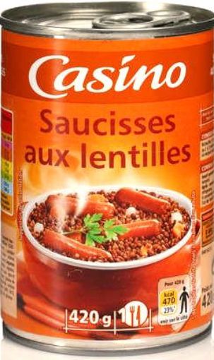 Picture of CASINO SAUCIS LENTILLE BTE 420G