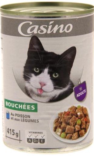 Picture of CO BOUCHEES CHAT ADULTES AU POISSON ET AUX LEGUMES 415G