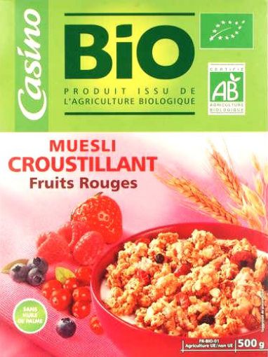 Picture of CO BIO MUESLI CROUSTILLANT FRUITS ROUGES 500G