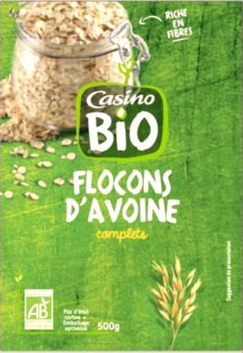 Picture of CASINO  BIO FLOCONS D'AVOINE 500G