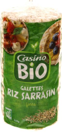 Picture of CASINO  BIO GALETTES RIZ SARRASIN 115G
