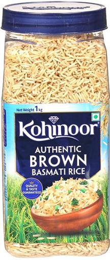 Picture of KOHINOOR BROWN BASMATI RICE JAR 1KG