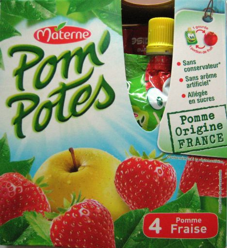 Picture of MATERNE POMPOTE POMME FRAISE 90GMS