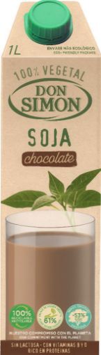 Picture of DON SIMON 100% VEGETAL SOYA CHOCOLATE FLAVOUR DRINK 1LT