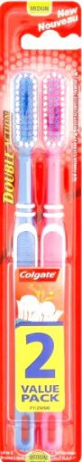 Picture of COLGATE BROSSE A DENT DOUBLE ACTION CHARCOAL MEDIUM X 2