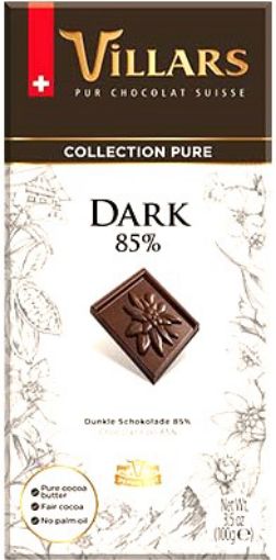 Picture of VILLARS DARK PURE CHOCOLATE CACAO 100G