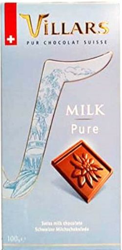 Picture of VILLARS PURE MILK CHOCOLATEC100G