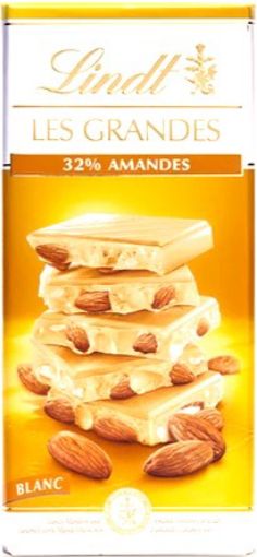 Picture of LINDT LES GRANDES ALMOND WHITE 150G