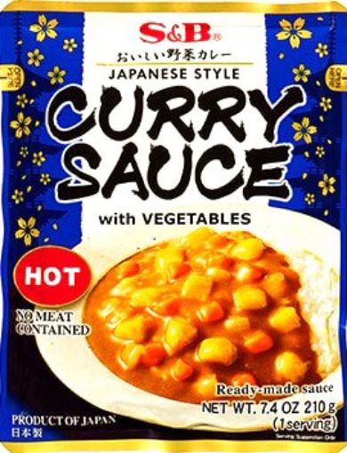 Picture of S B JAPANESE CURRY SAUCE MEDIUM HOT 210G