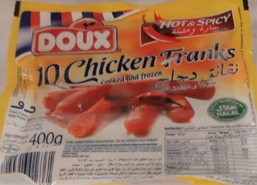 Picture of DOUX HOT & SPICY CHICKEN FRANKS 340G