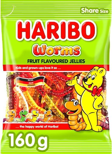 Picture of HARIBO WORMS 160G