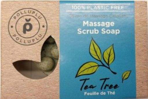 Picture of POLLUPLU ECO MASSAGE SOAP TEA TREE 100G