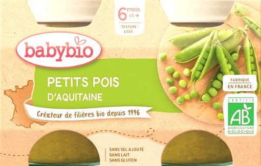 Picture of BABYBIO PT POIS AQUITAINE 260G