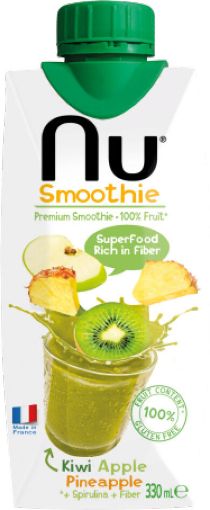 Picture of NU SMOOTHIE KIWI POMME ANANAS 330ML