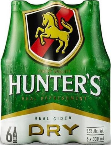 Picture of HUNTERS CIDER DRY X 6 330ML