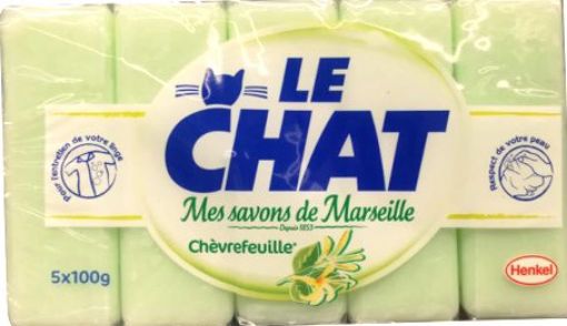 Picture of LE CHAT SAVON CHEVREFEUILLE 4 X 100 G