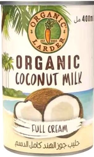 Picture of ORGANIC LARDER COCONUT MILK FULL CREAM 400ML