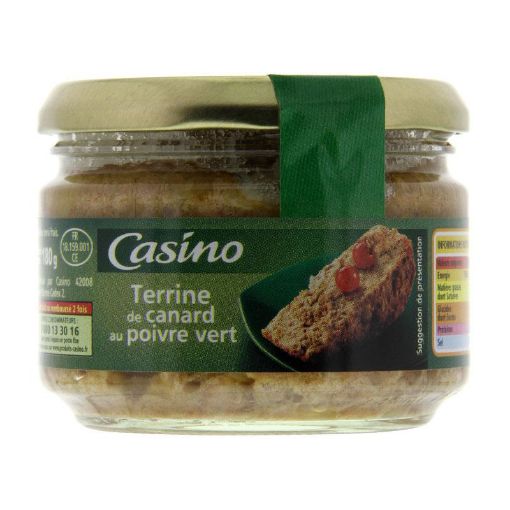 Picture of CASINO  TERRINE DE CANARD AU POIVRE VERT 80G