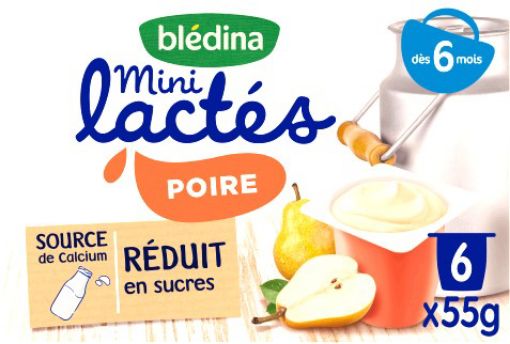 Picture of BLEDINA MN LACTES POIRE 6X55G