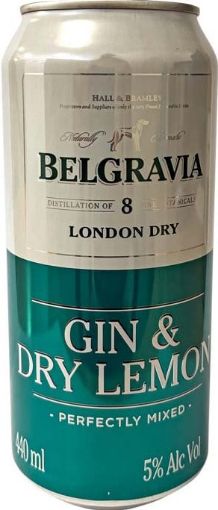 Picture of BELGRAVIA GIN DRY LEMON PREMIX 440ML