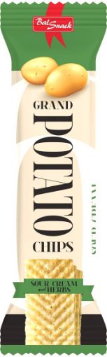Picture of GRAND POTATO CHIPS SOUR CREAM AND HERB 60G