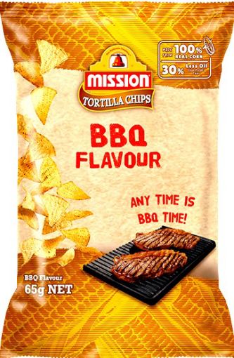 Picture of MISSION TORTILLA CHIPS BBQ 65G