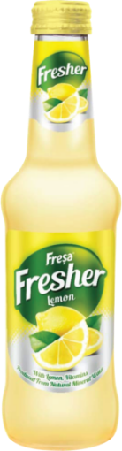 Picture of FRESHER SPARKLING LEMON WITH NATURAL MINERAL WATER DRINK 250ML