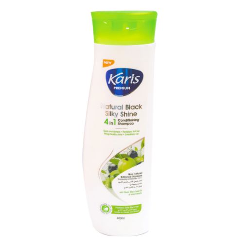 Picture of KARIS SHAMPOOING 4EN1 NATURAL BLACK SILKY SHINE 400ML