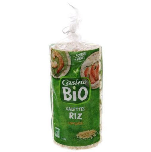 Picture of CASINO  BIO GALETTES RIZ COMPLET 100G