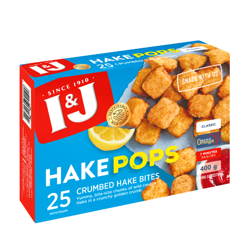 Picture of I&J HAKE POPS 400G