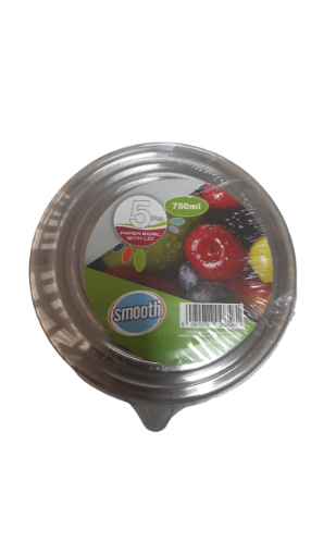 Picture of SMOOTH 750 ML KRAFT SALAD BOWL PACK OF 5 PCS