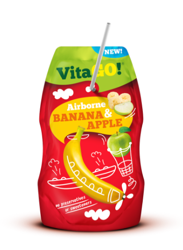 Picture of VITAGO FRUIT DRINK BANANA & APPLE 200ML