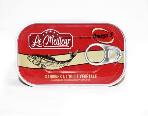 Picture of L MEILL SARDINE IN VEGETABLE OIL 125GMS