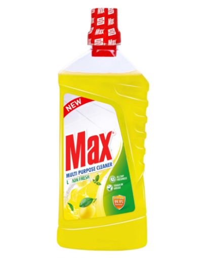 Picture of MAX MULTI PURPOSE CLEANER LEMON ANTI BACTERIAL 1LT