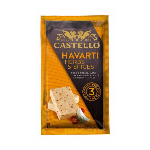 Picture of CASTELLO HAVARTI HERBS & SPICE CHUNK 227G