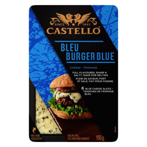 Picture of CASTELLO BURGER BLUE SLICES 150G