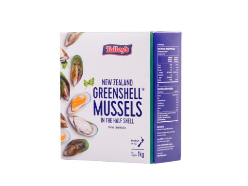 Picture of TALLEYS HALF SHELL MUSSEL 1KG