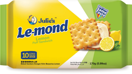 Picture of JULIE S LE MOND LEMON SANDWICH 170G