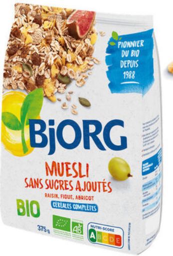 Picture of BJORG CEREAL MUESLI SANS SUCRE 375G